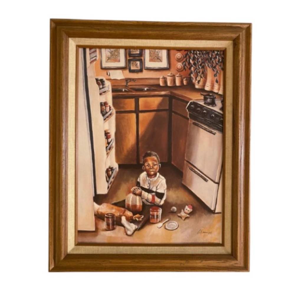Rare - Vintage 1998’ Ladonna Genuine Lithograph on Canvas